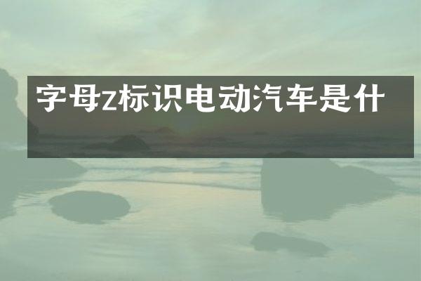 字母z标识电动汽车是什么