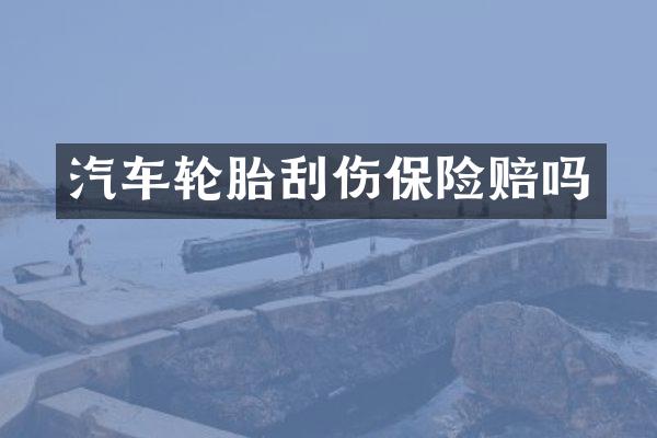 汽车轮胎刮伤保险赔吗