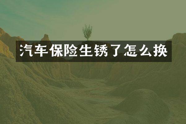 汽车保险生锈了怎么换
