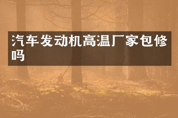 汽车发动机高温厂家包修吗