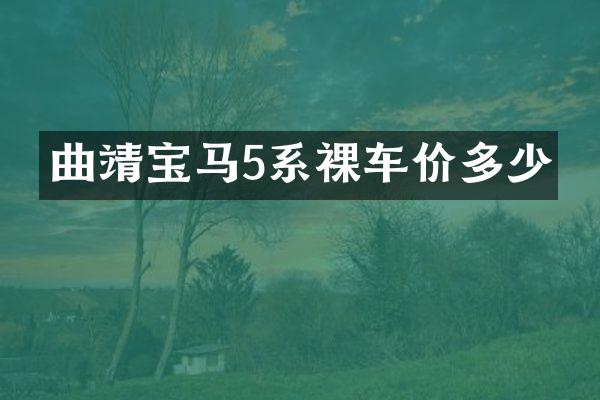 曲靖宝马5系裸车价多少