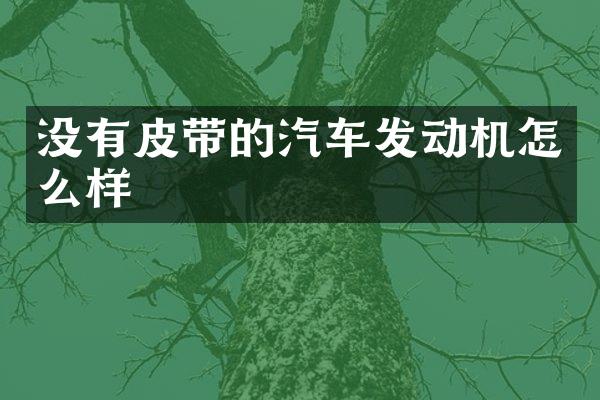 没有皮带的汽车发动机怎么样