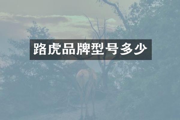 路虎品牌型号多少