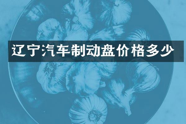 辽宁汽车制动盘价格多少