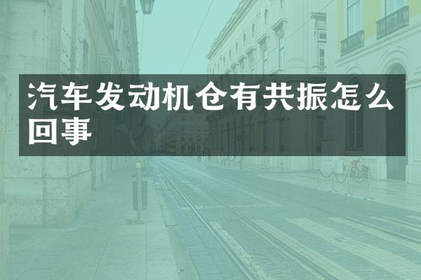 汽车发动机仓有共振怎么回事