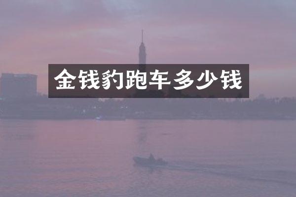 金钱豹跑车多少钱