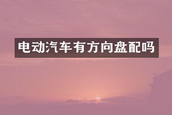 电动汽车有方向盘配吗