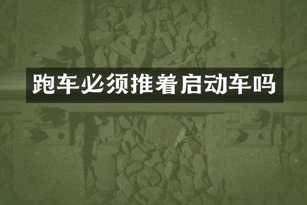 跑车必须推着启动车吗