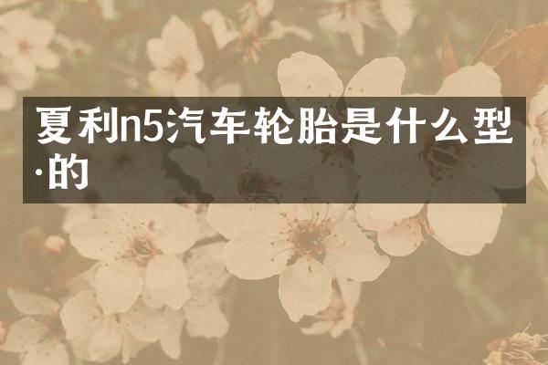 夏利n5汽车轮胎是什么型号的