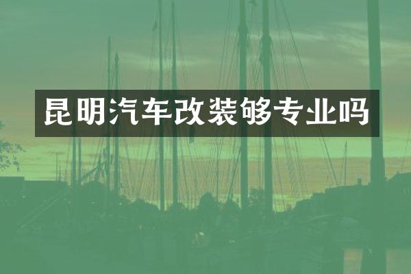 昆明汽车改装够专业吗