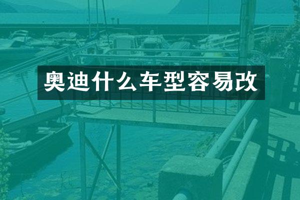 奥迪什么车型容易改