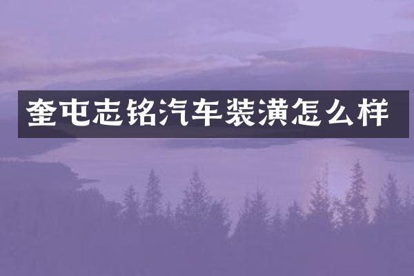 奎屯志铭汽车装潢怎么样