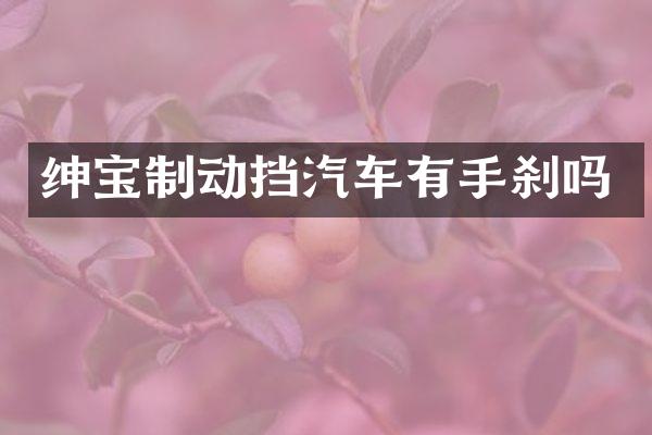 绅宝制动挡汽车有手刹吗