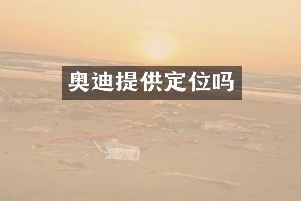 奥迪提供定位吗