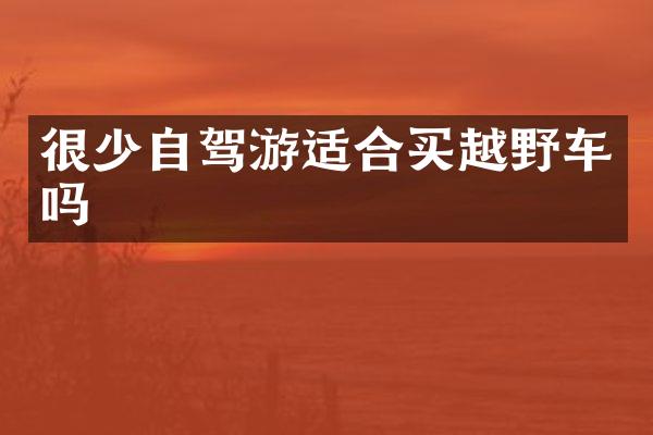 很少自驾游适合买越野车吗