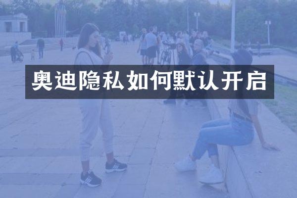 奥迪隐私如何默认开启