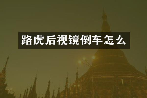 路虎后视镜倒车怎么