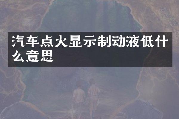 汽车点火显示制动液低什么意思