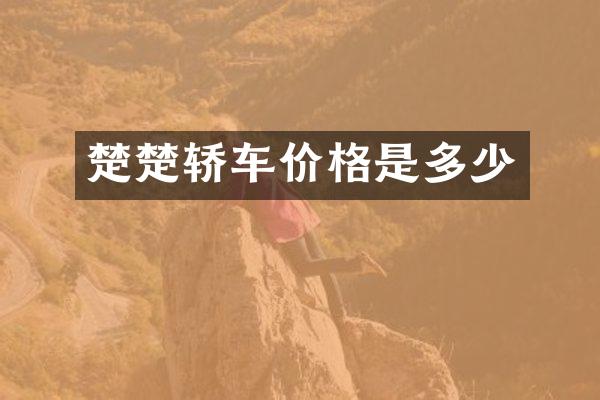 楚楚轿车价格是多少