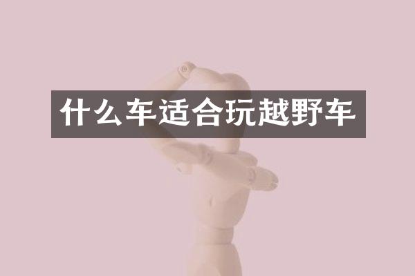 什么车适合玩越野车