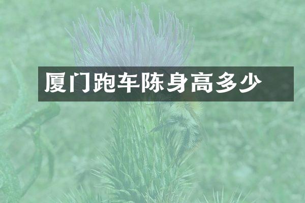 厦门跑车陈珺身高多少