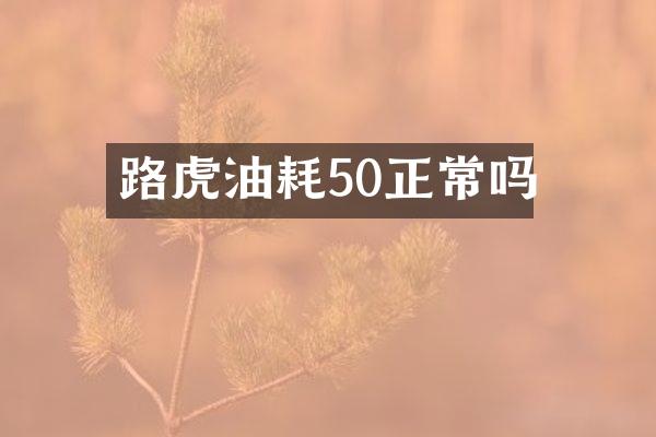 路虎油耗50正常吗