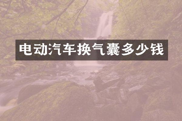 电动汽车换气囊多少钱