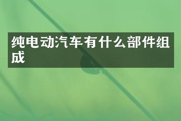 纯电动汽车有什么部件组成