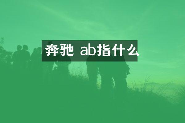 奔驰 ab指什么