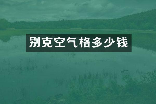 别克空气格多少钱
