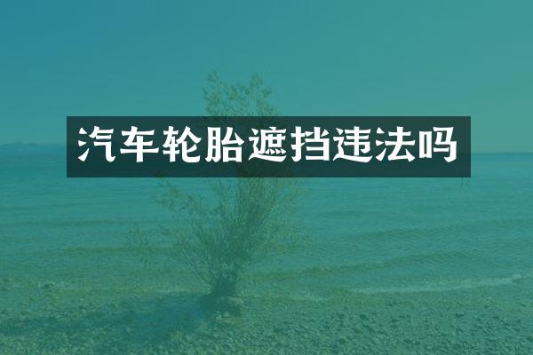 汽车轮胎遮挡违法吗