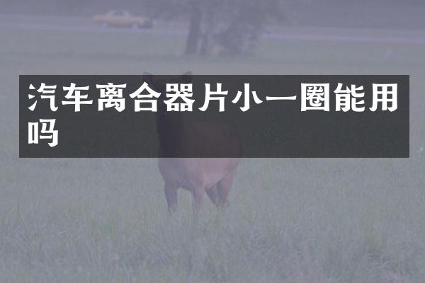 汽车离合器片小一圈能用吗
