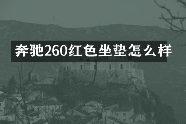 奔驰260红色坐垫怎么样