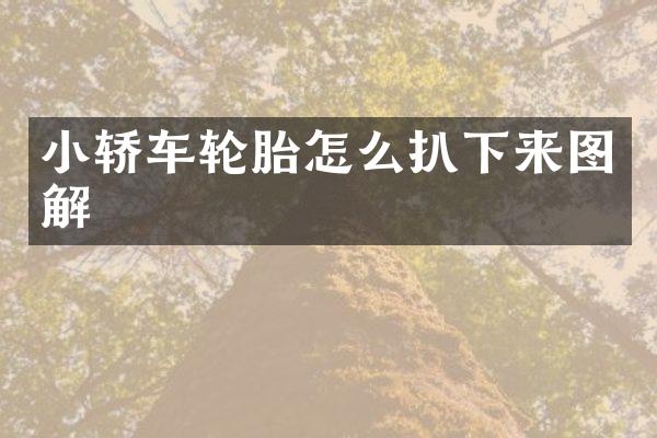 小轿车轮胎怎么扒下来图解