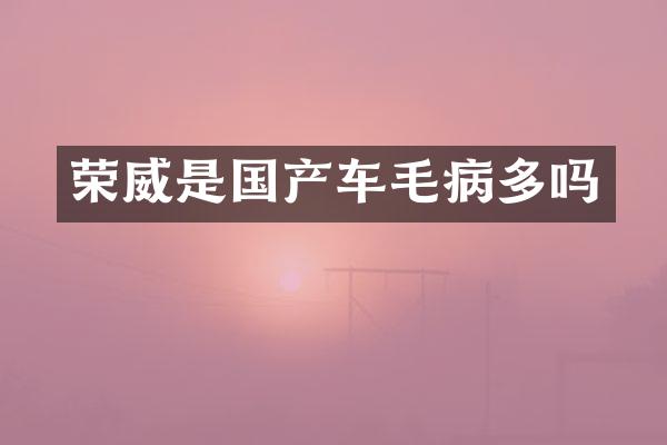 荣威是国产车毛病多吗