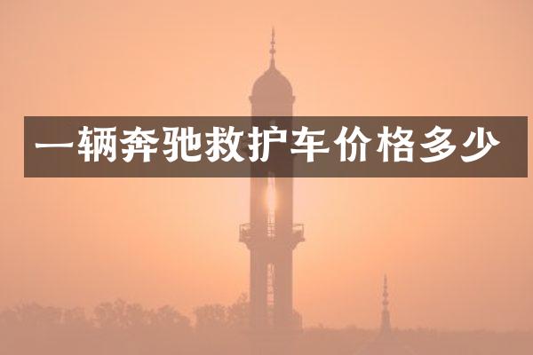 一辆奔驰救护车价格多少