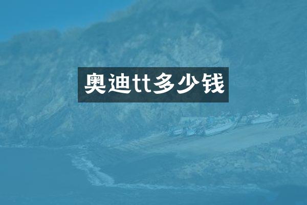 奥迪tt多少钱