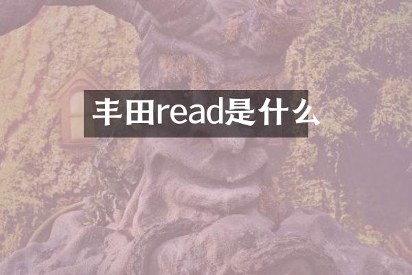 丰田read是什么