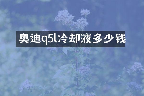 奥迪q5l冷却液多少钱
