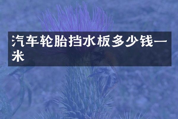 汽车轮胎挡水板多少钱一米