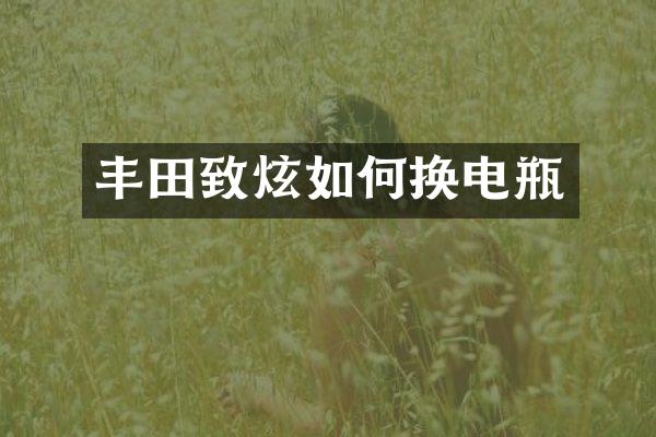 丰田致炫如何换电瓶