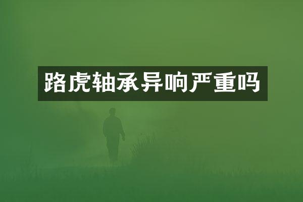 路虎轴承异响严重吗