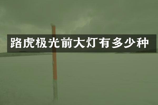 路虎极光前大灯有多少种