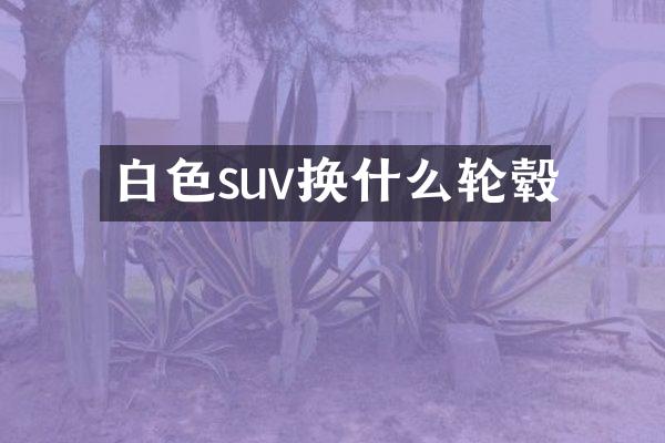 白色suv换什么轮毂