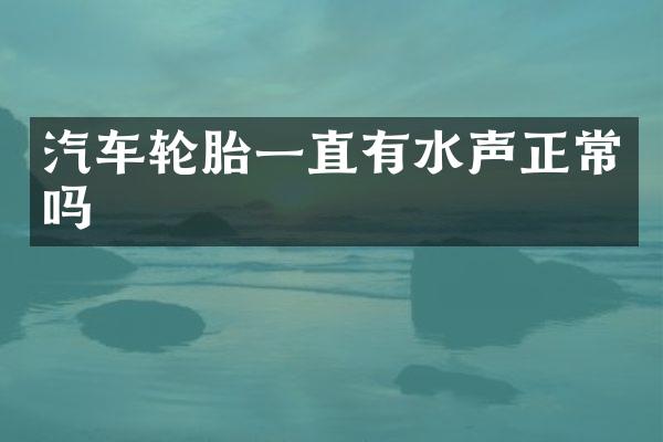 汽车轮胎一直有水声正常吗