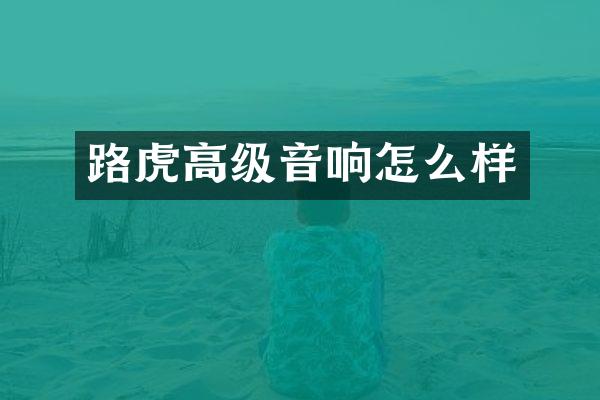 路虎高级音响怎么样