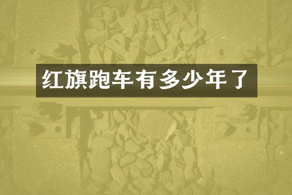 红旗跑车有多少年了