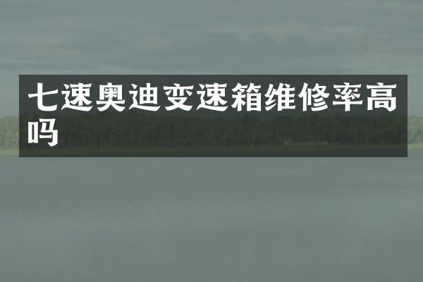 七速奥迪变速箱维修率高吗