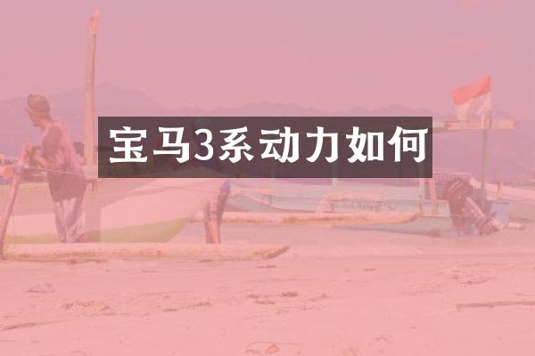 宝马3系动力如何
