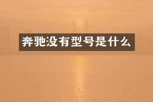奔驰没有型号是什么